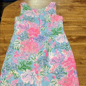 Lilly Pulitzer Pink and Blue Floral Dress
